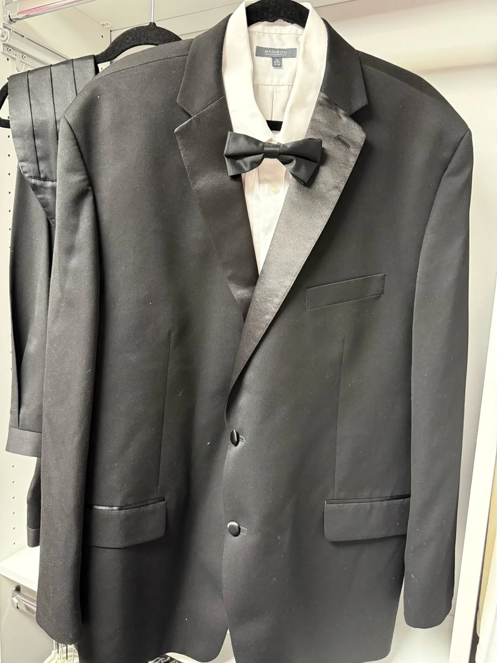 Madison Classic Black Tuxedo Jacket with Satin Lapel